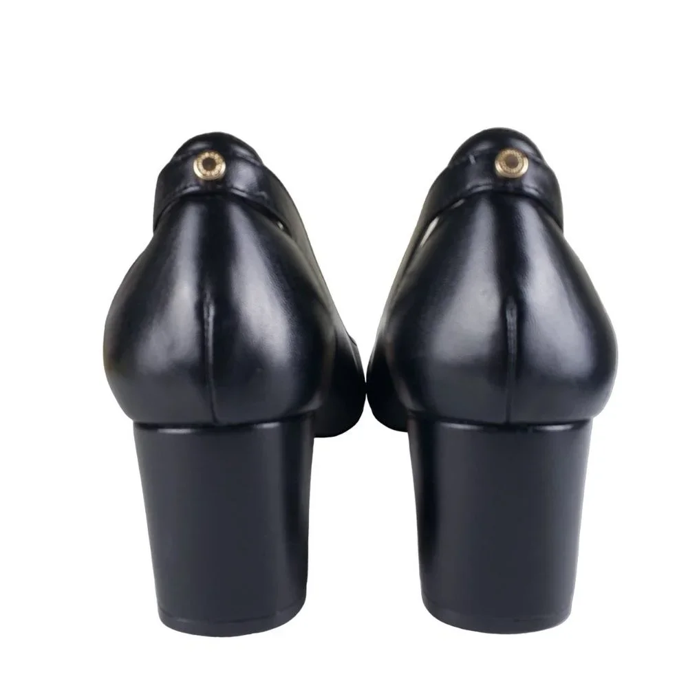 Cole Haan Emilee Black Leather Cutout Pump 9B Excellent Condition - Picture 6 of 16